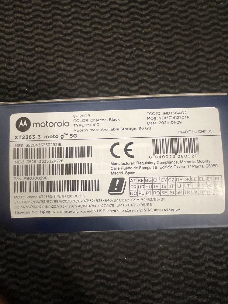 Motorola G34 5G Nou!!!