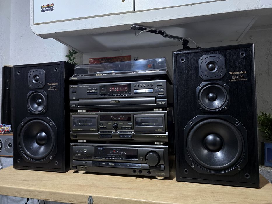 Linie audio TECHNICS, amplificator, deck,cd player, pickup,hifi stereo