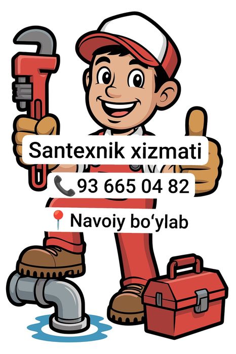 Shoshiling! Santexnika xizmati Navoiy boʻylab