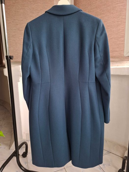 Palton midi elegant, modern , cambrat