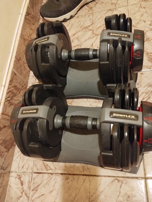 Bowflex 20lbs регулируеми дъмбели,2бр комплект оригинални