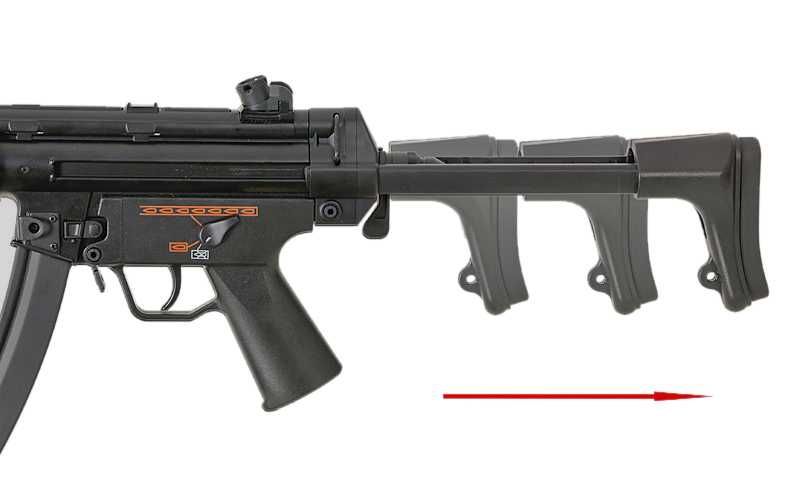 Pusca MP5 A.E.G. S6 J.G. semi si full auto METAL JG Works