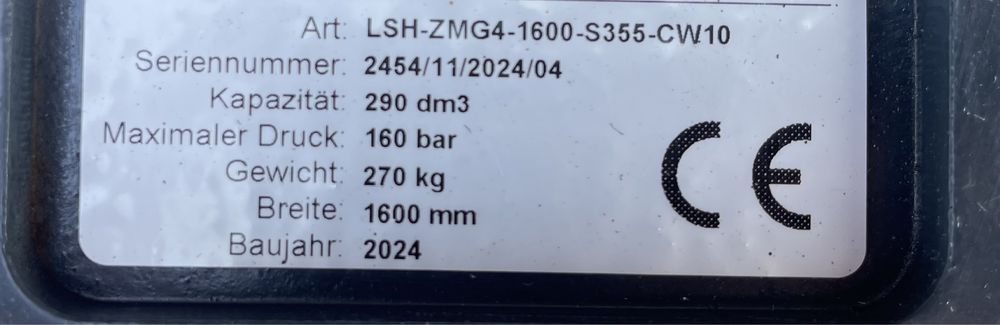 Cupa taluz inclinabila 7-10t CW10/MS08