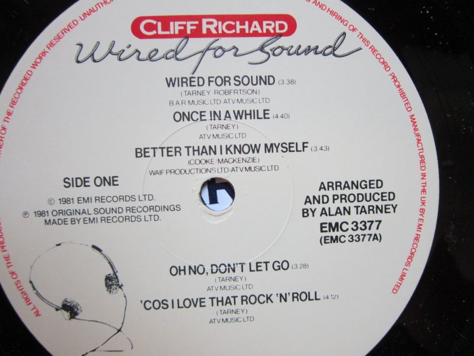 colectie Cliff Richard -Rock 'N'Roll Juvenile &Wired For Sound-made UK