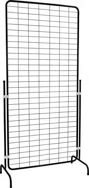 ПРОМО! Решетка за куки със стойка черна