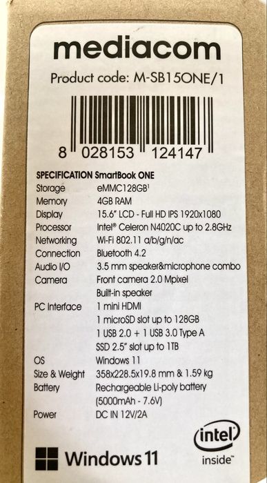 Laptop Mediacom Smartbook One