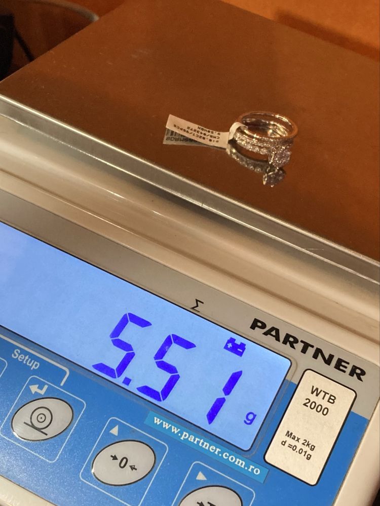Inel aur alb 18kt. cu diamante 0.82ct