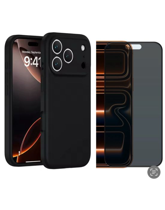 iPHONE 17/PRO/MAX/AIR Husa Softin Catifea + Folie Sticla HD