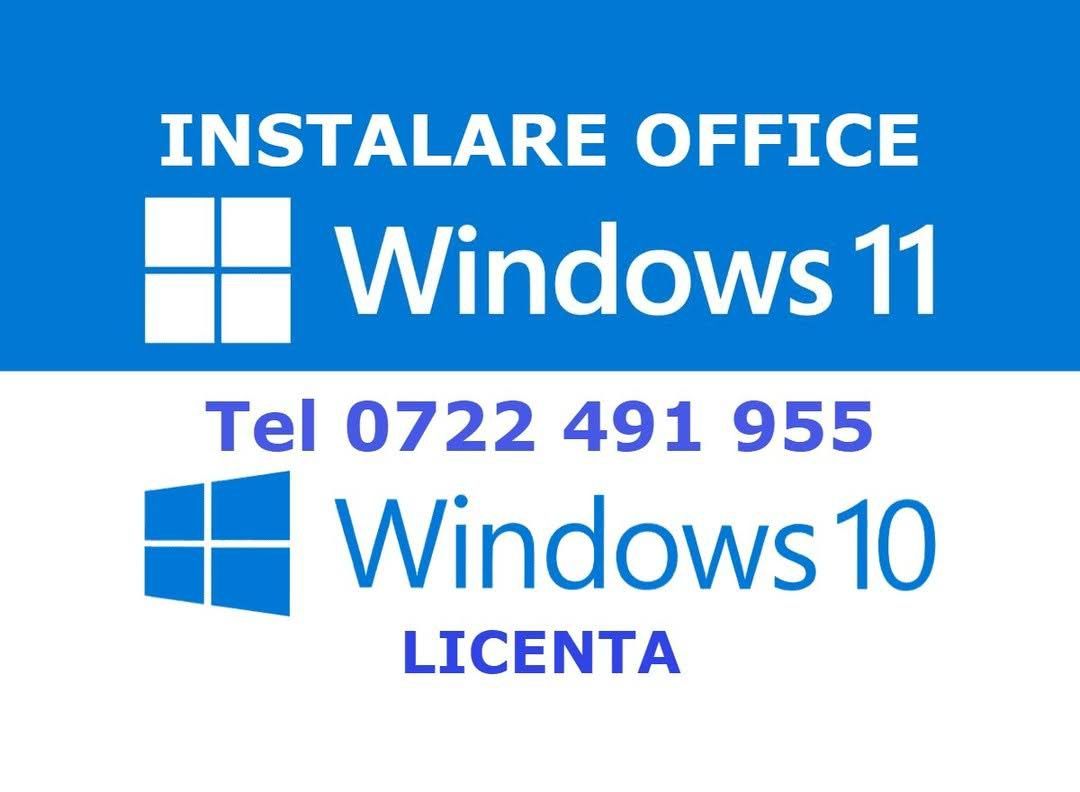 Instalare WINDOWS 11*10 Imprimanta OFFICE2024 la domiciliul clientului