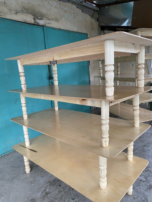 Хонтахта из фанеры ножки деревянные новые размер 150   75.