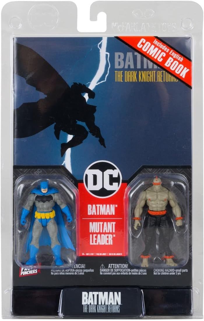 Комплект екшън фигури McFarlane DC Comics: Batman & Mutant Leader, 8см