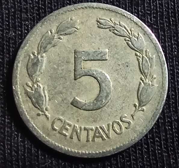 Moneda din Ecuador, 5 centavos, 1946, pentru colectie