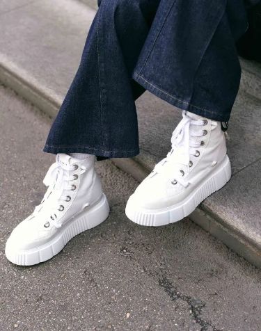 Inuikii Leather Matilda High White ОРИГИНАЛ дамски боти/сникърси 41/26