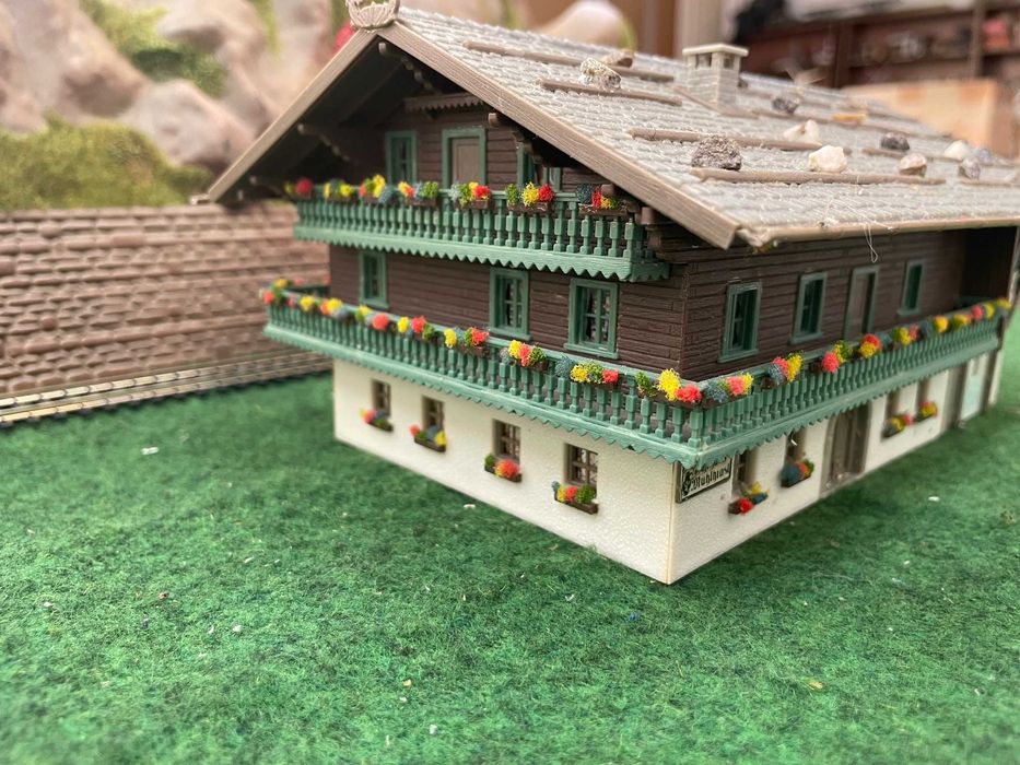 Сгради за макет на влак диорама пост H0 1:87 ЖП моделизъм