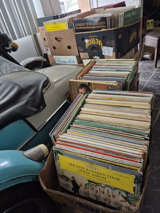 Vând lot 100lp Discuri Vinil colectie muzică clasică mixta