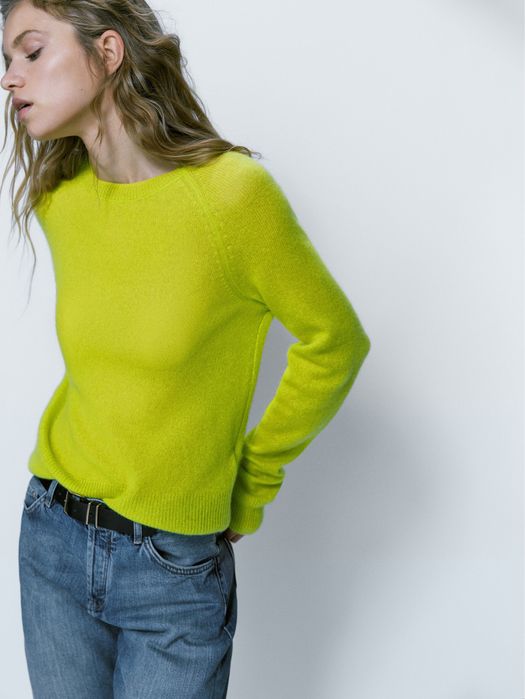 Pulover Massimo Dutti, din casmir