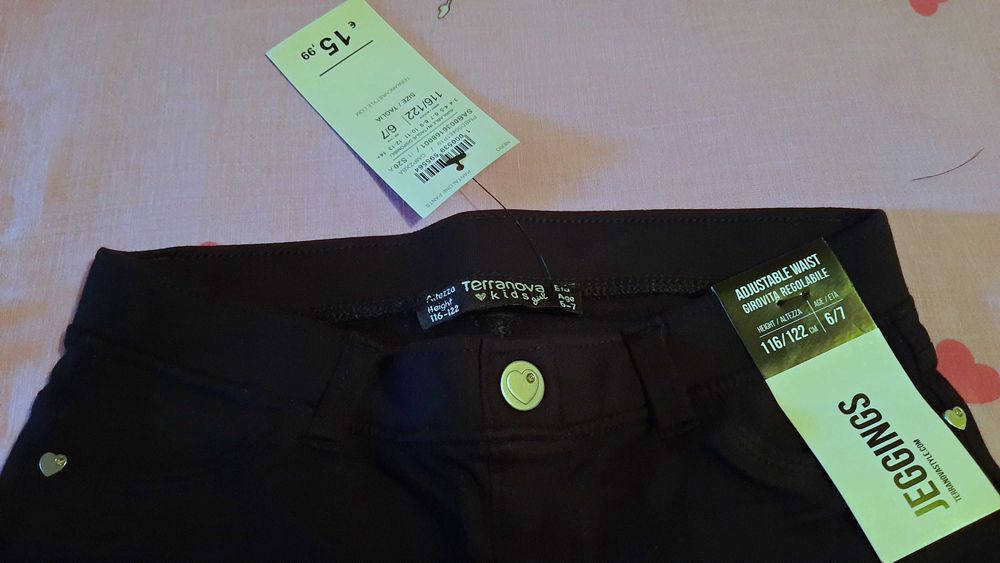 Нов!Джегингс Terranova kids, размер 116/122, черен