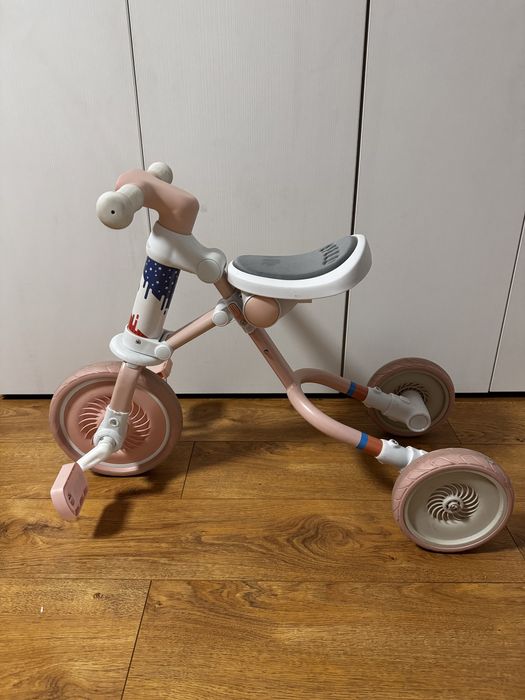 Tricicleta copii pliabila roz