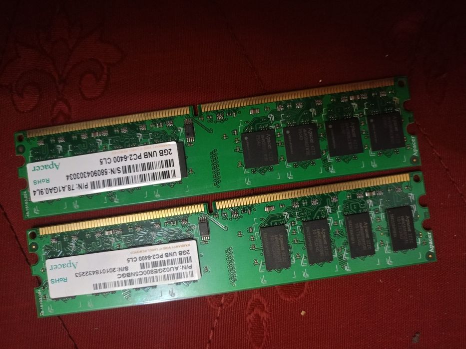 Оперативная память по 2гб