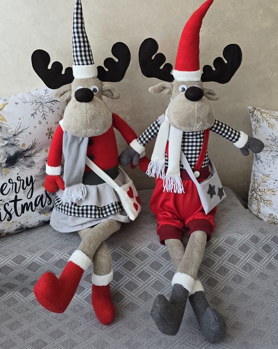 Коледни елени -изцяло ръчна изработка!