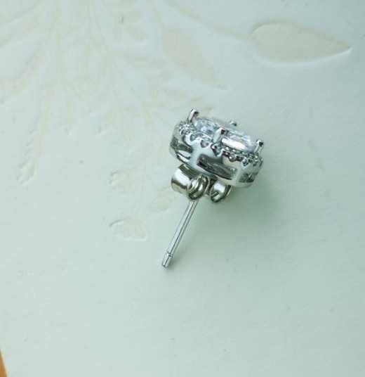 Сребърни обеци на винт 925