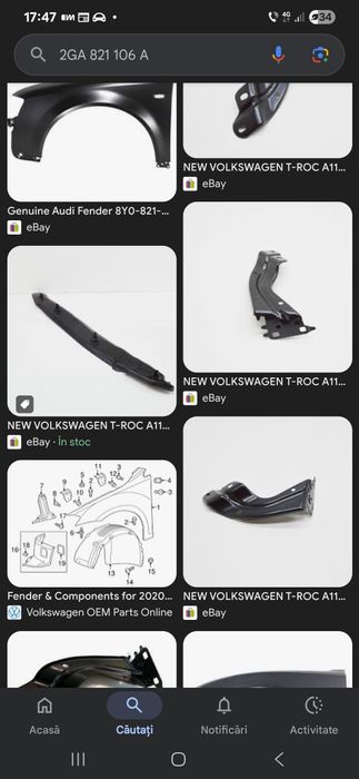 Aripa față dr Vw T Roc