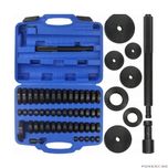 Trusa de adaptoare, presa pentru bucsi si rulmenti 52 piese 18-74 mm