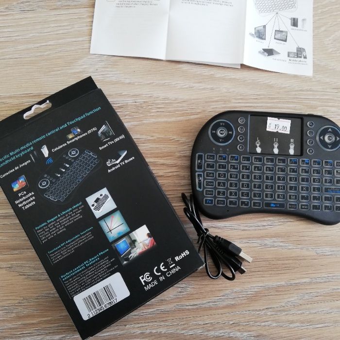 Мини Светеща безжична клавиатура за Android PC или TV Box Mini Keyboar