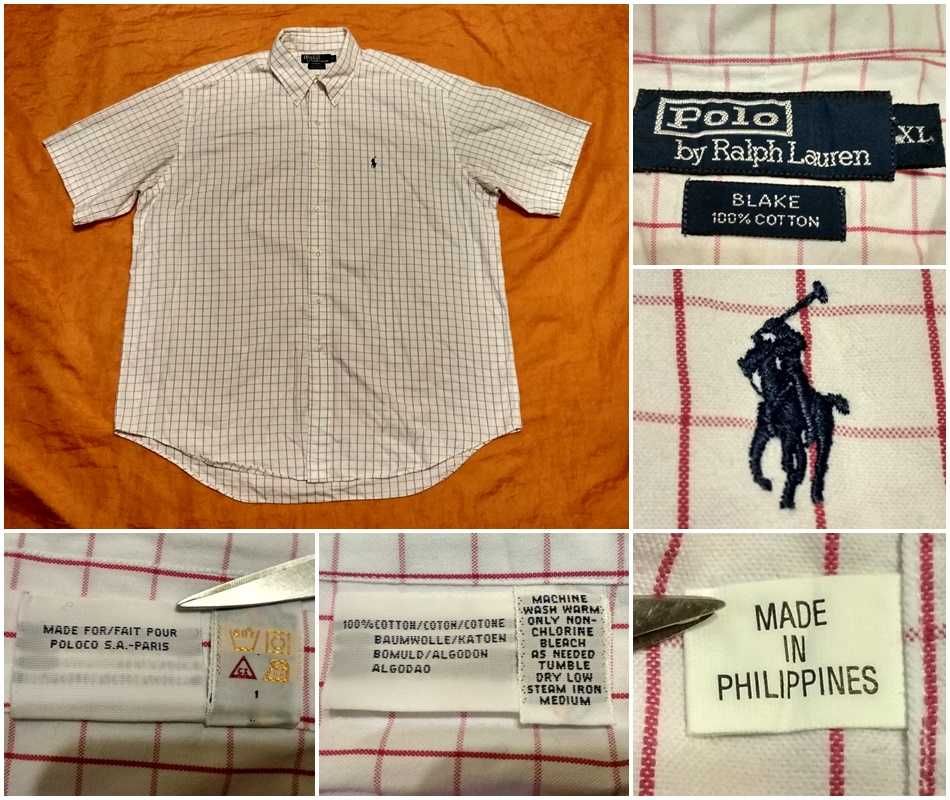 Camasa POLO Ralph Lauren XL Made in Filipine barbati maneca scurta