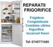 Reparatii frigidere la domiciliu ,vitrine frigorifice, incarcari cu fr