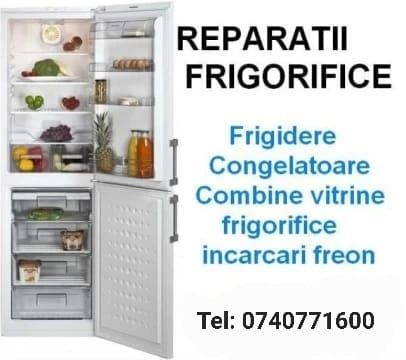 Reparatii frigidere la domiciliu ,vitrine frigorifice, incarcari freon