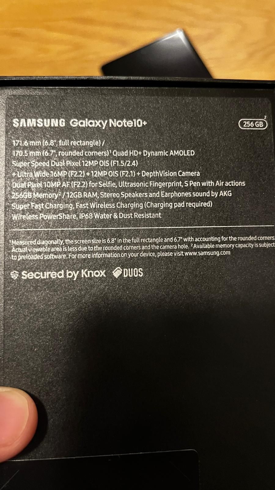 Samsung note 10+plus 256gb