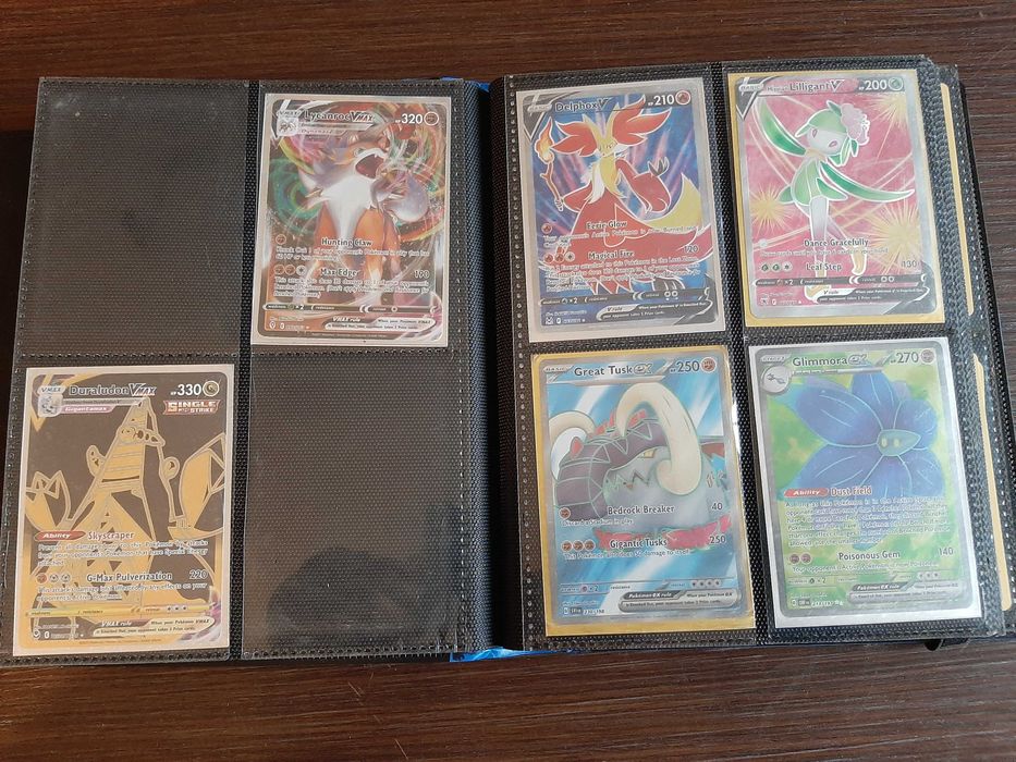 Pokemon карти – колекция EX VMAX Full Art + Албум – 94 карти