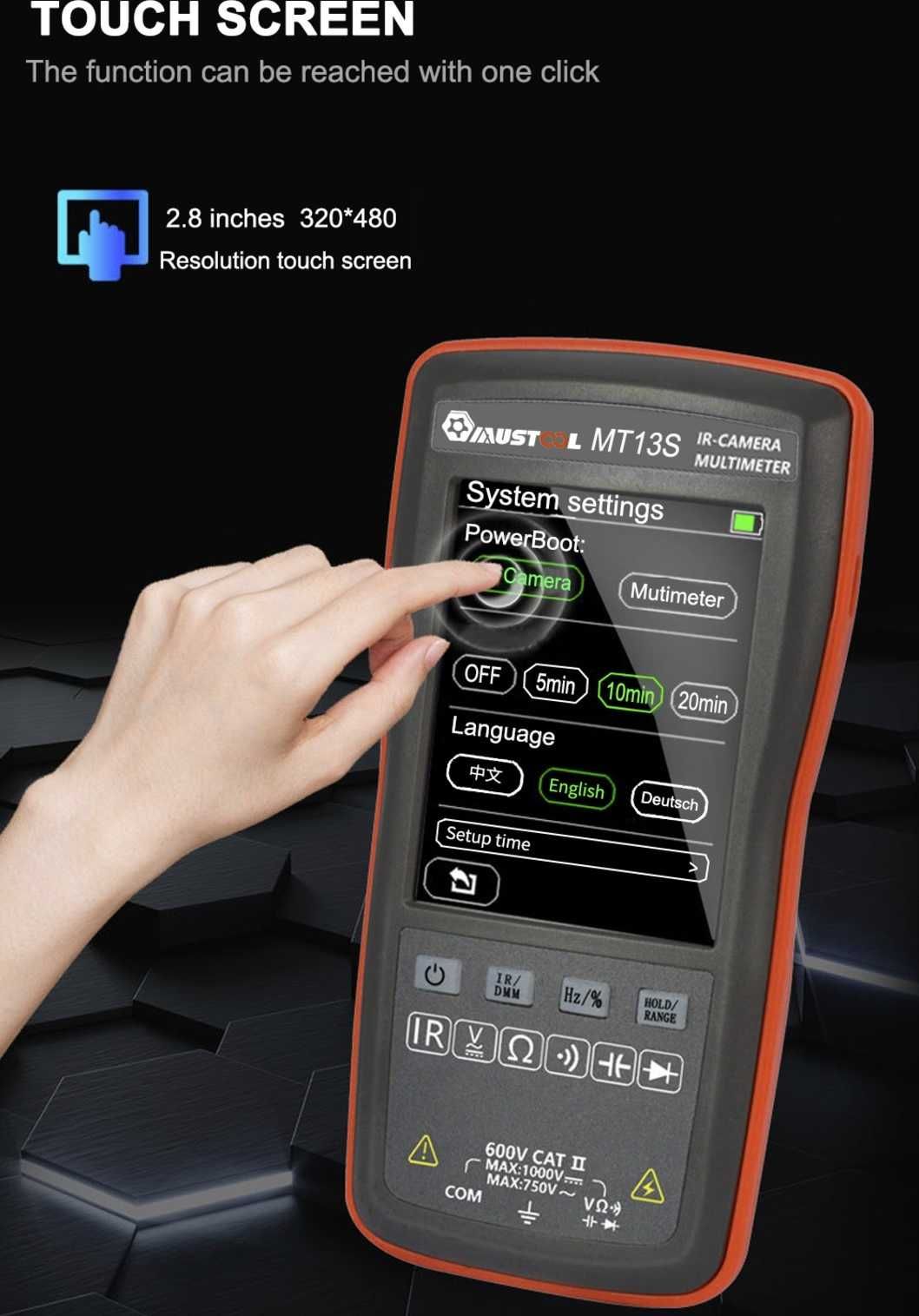 Camera cu termoviziune camera termica Mustool MT13S + multimetru
