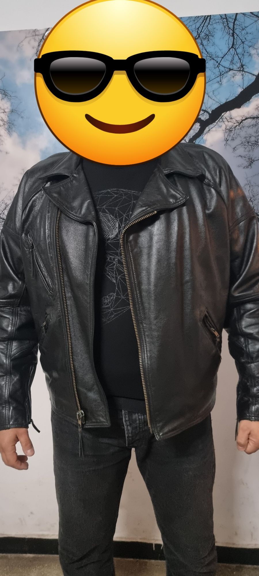 Geaca piele Harley Davidson XL. Made in USA. Mărime Xl - XXL