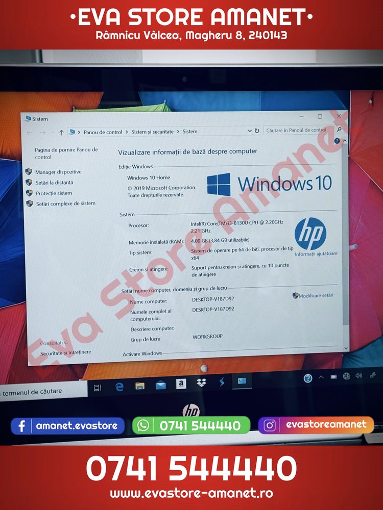 Laptop 15.6” HP Pavilion x360 Convertible Intel i3 256GB 4GB RAM Touch