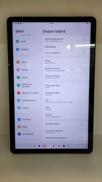 Tableta Lenovo Tab M10 Plus Gen 3 (Ag8 Tudor1/B73779) – Garantie 2 Ani