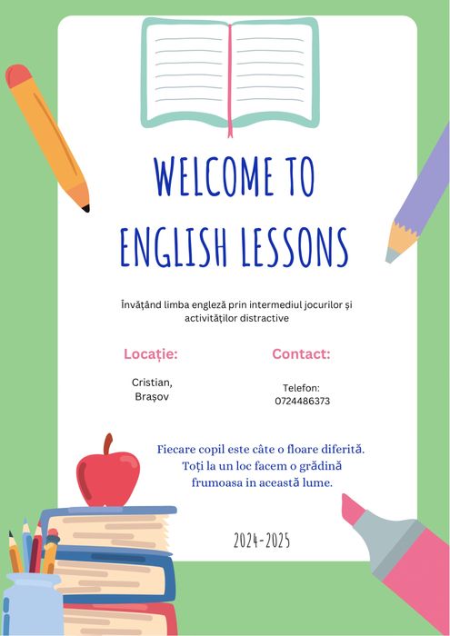 Cursuri si meditatii engleza pentru copii