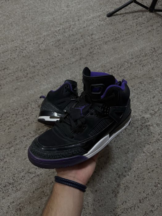 Jordan 3 4 5 Spizike purple black court sneakers Nike