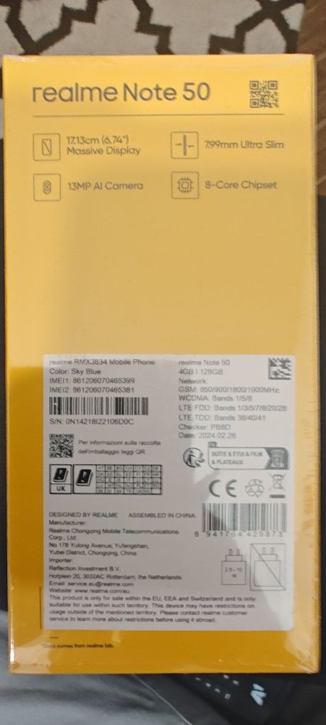 Realme Note 50/ 4 GB 128 GB