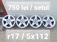 Jante aluminiu r17 / Audi Vw Skoda Seat / 5x112 / ET 56