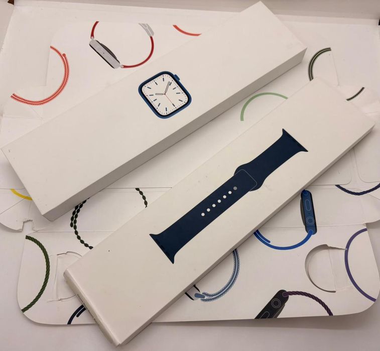 Smartwatch Apple Watch 7, GPS, Cellular, 45mm, Albastru, 95% Bat -A-