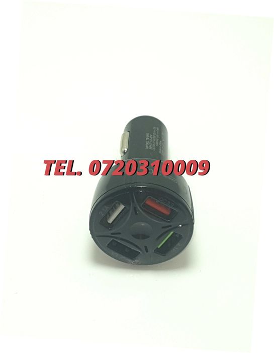 Incarcator Universal Masina Auto 4 Porturi Bricheta Usb Qc Fastcharge