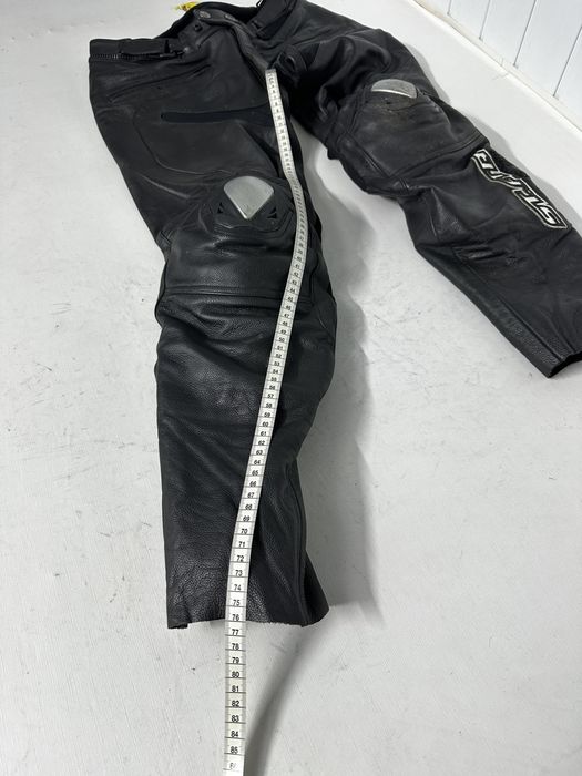 Pantaloni moto piele Streetfighter 50 cu protectii hard