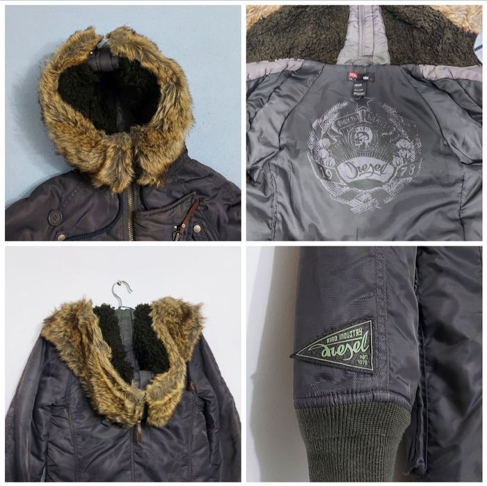 Geaca DIESEL parka, de iarnă, jacheta impermeabilă, mărimea S, de dame