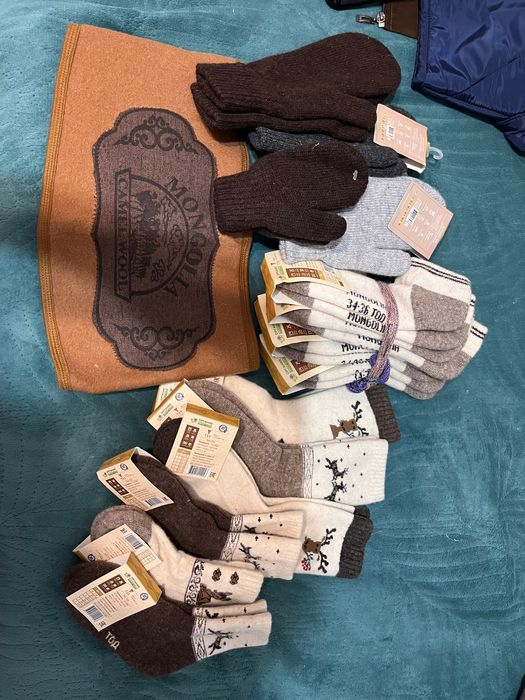 Носки , перчатки 100% шерсть