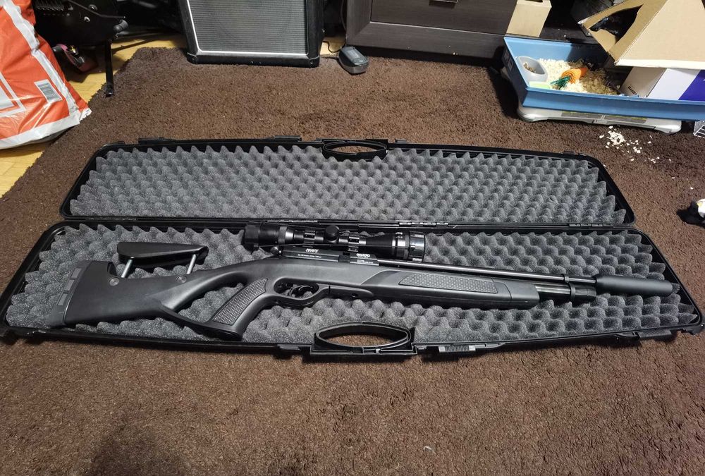 Gamo Coyote 5.5 с оптик, аксесоари и помпа