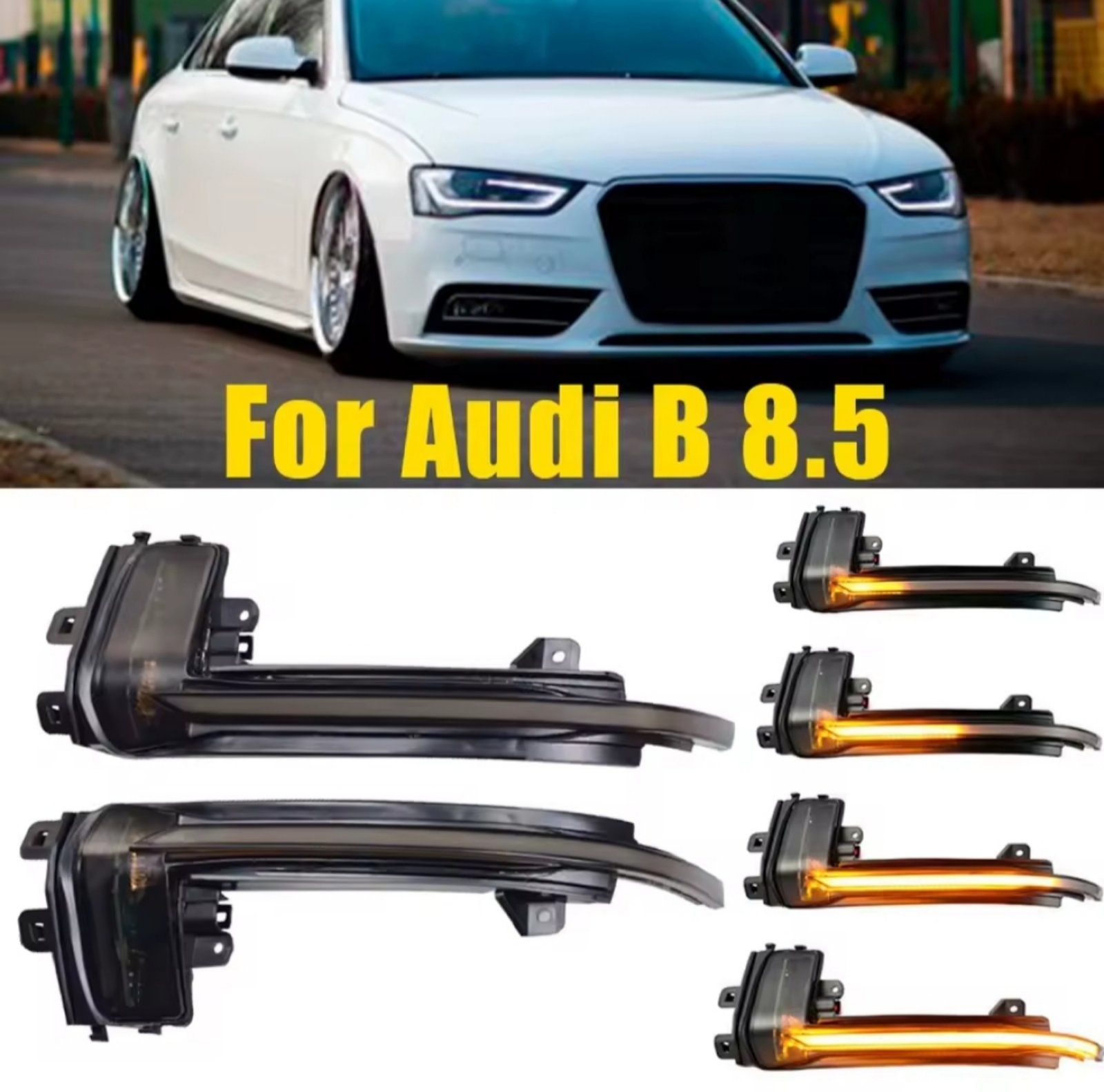 НОВИ Динамични/плаващи мигачи за Audi A4 A5 A3 8P B8 B8.5 A6 A8 Q3 RS5