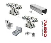 Kit autoportant industriala-Mega8R cu sina 94x85x5m fixabila