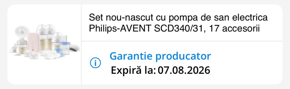Pompa san electrica Philips Avent roz - folosita foarte putin